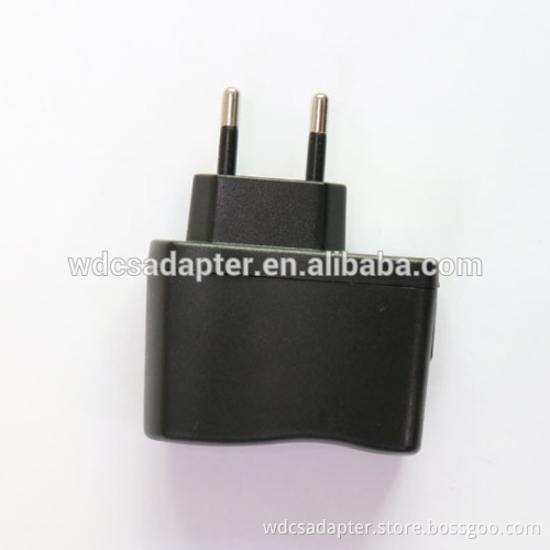 Hot sale 5w UK US EU plug 5v 1a switch power adapter